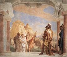 Briseis to Agamemnon - Fresco by Tiepolo