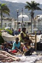 Haiti - Pitching Tents at the Presidential Palace