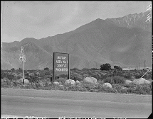 A Military Sign at Poston