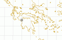 Map Depicting Location of Olympia