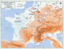 Map of North Western Europe in 1815
