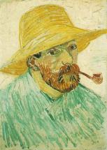 Self Portrait with Straw Hat - August, 1888