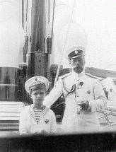 Nicholas II and his son Alexis