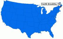 Location of North Brooklin, Maine