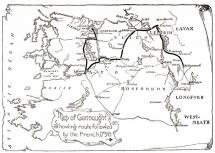 French Route from Connaught - 1798 Irish Rebellion