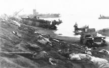 Scenes of Death and Destruction at Iwo Jima Beaches