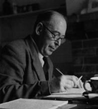 Photo: C.S. Lewis at Work