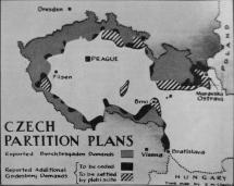 Map Depiction the Czech Partition Plans