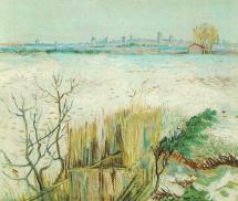 van Gogh - February, 1888 - Snowy Landscape, Arles