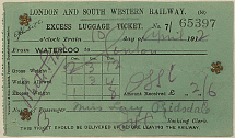 Excess Luggage Ticket