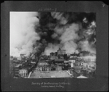 San Francisco - On Fire after the 1906 Earthquake