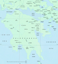 Ancient Sparta - Map Depicting Location