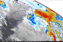 Halloween Storm of 1991 - Satellite Photo