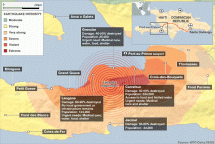 Haiti - Geographical Range of Quake Damage