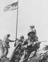 U.S. Flag Raised on Mount Suribachi