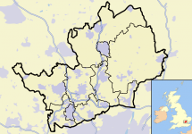 Map Pinpointing Hertfordshire