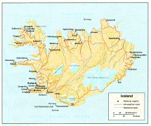 Map of Iceland