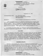 McGeorge Bundy Memo - September, 1963 