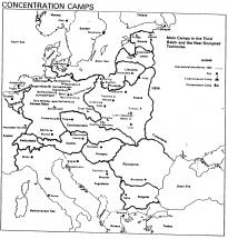 Map of Concentration Camps