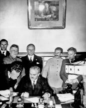 Molotov Signing Non-Aggression Pact