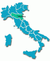 Map: Modena, Italy