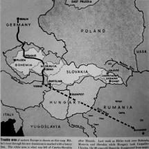 Map Depicting Lands Surrendered to German Control