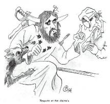 Rasputin Caricature