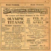 Titanic's Schedule