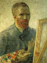 van Gogh - Self Portrait in Front of Easel, 1888