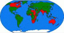 Map of the British Empire - From 1900