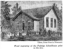 Peshtigo Schoolhouse - Before the Fire