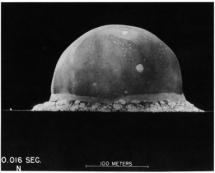 16 Milliseconds After Test-Bomb Explosion