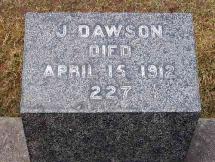 Titanic - J. Dawson Grave Marker