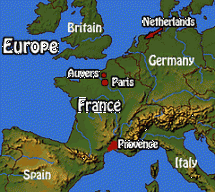 Auvers - Map Depicting its Location