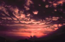 Mammatus Clouds at Sunset and in a Storm