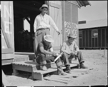 Evacuee Police Post at Poston