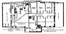 Floor Plan Showing Littlefield's Living Quarters