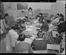 Class at Tule Lake School