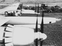 Hughes XF-11 - Howard in His Plane Before Crash 