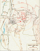 Map Depicting the Trinity Test Site