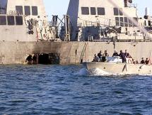 USS Cole - Patrolling the Harbor