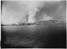 View of San Francisco Burning