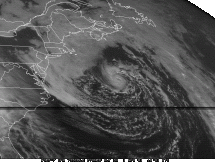 Hurricane Location - Satellite Photo