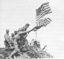 Flag Raising Caught on Film on Mt. Suribachi